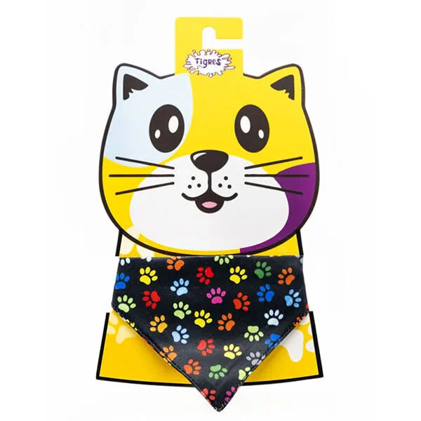 Tigres Team Pati Desenli Fular Kedi Tasması - 1