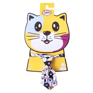 Tigres Team Renkli Pati Desenli Kravat Kedi Tasması