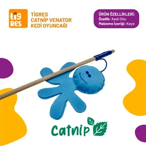 Tigres Venator Catnipli Ahtapot Şeklinde Kedi Oltası