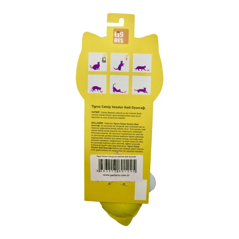 Tigres Venator Catnipli Arı Şeklinde Kedi Oyuncağı - 3