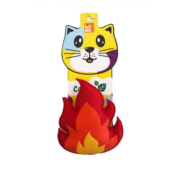 Tigres Venator Catnipli Ateş Şeklinde Kedi Oyuncağı - 1