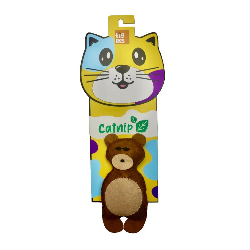 Tigres Venator Catnipli Ayı Şeklinde Kedi Oyuncağı - 2