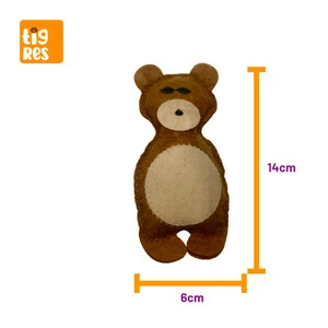 Tigres Venator Catnipli Ayı Şeklinde Kedi Oyuncağı - 4