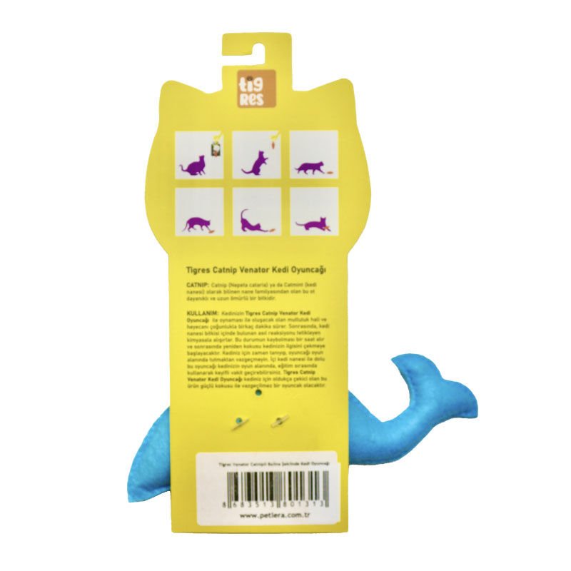 Tigres Venator Catnipli Balina Şeklinde Kedi Oyuncağı - 3
