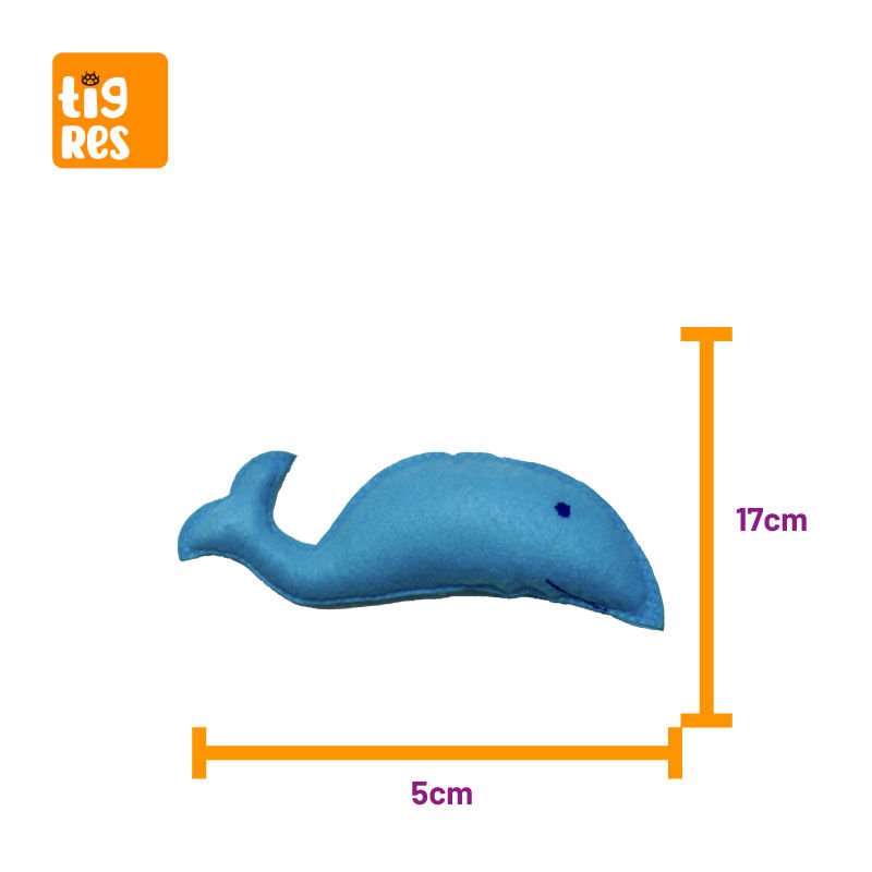 Tigres Venator Catnipli Balina Şeklinde Kedi Oyuncağı - 4