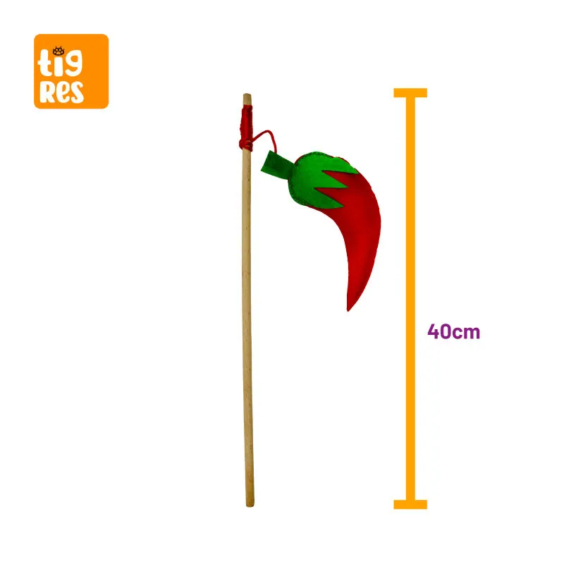 Tigres Venator Catnipli Biber Şeklinde Kedi Oltası - 2