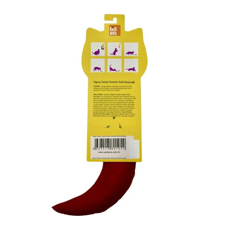Tigres Venator Catnipli Biber Şeklinde Kedi Oyuncağı - 3