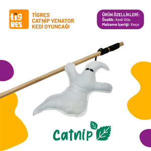 Tigres Venator Catnipli Casper Şeklinde Kedi Oltası - 1