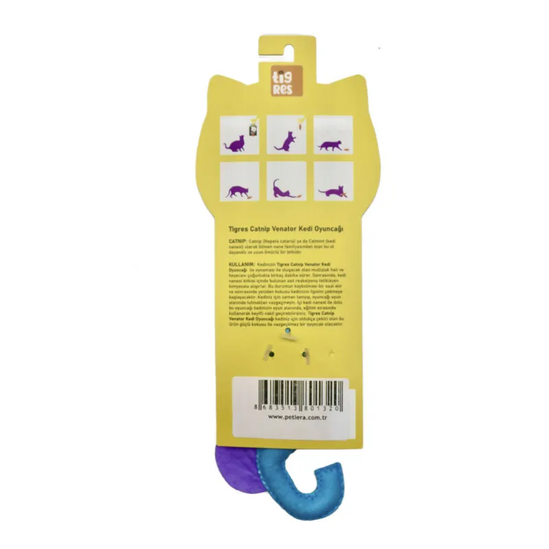 Tigres Venator Catnipli Deniz Atı Şeklinde Kedi Oyuncağı - 3