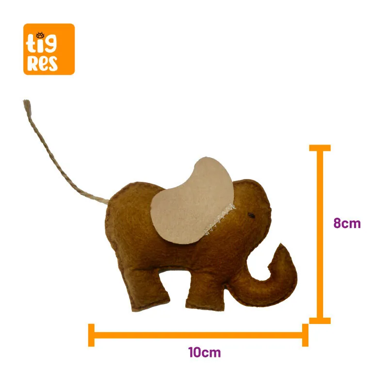 Tigres Venator Catnipli Fil Şeklinde Kedi Oyuncağı - 4