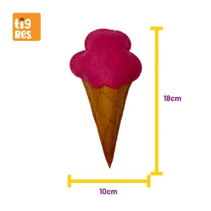 Tigres Venator Catnipli Fuşya Dondurma Şeklinde Kedi Oyuncağı - 4