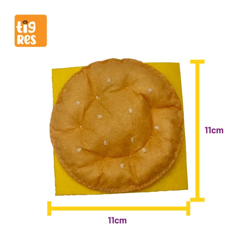 Tigres Venator Catnipli Hamburger Şeklinde Kedi Oyuncağı - 4