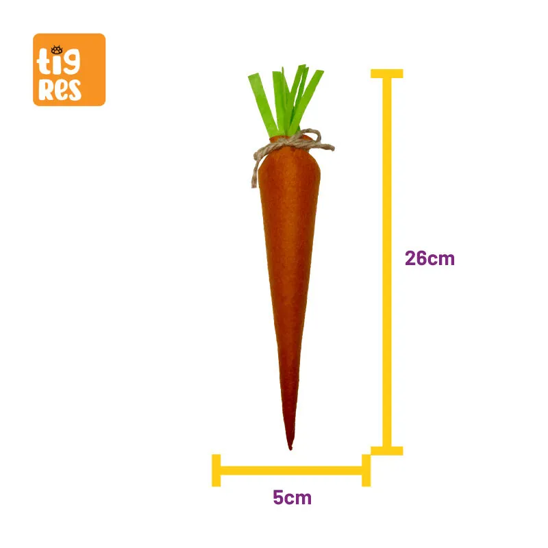 Tigres Venator Catnipli Havuç Şeklinde Kedi Oyuncağı - 4