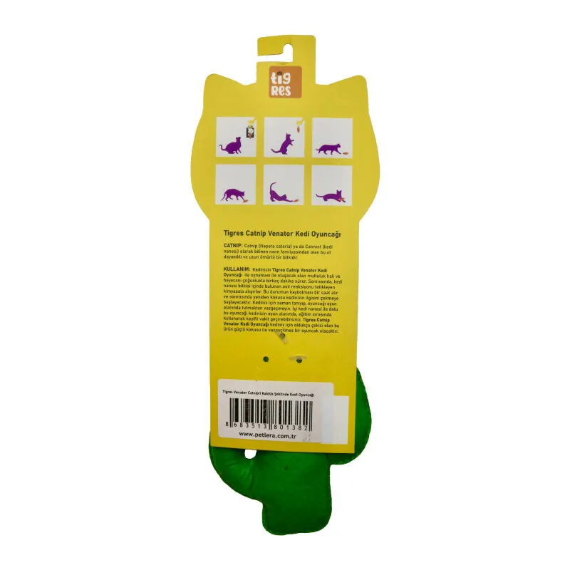 Tigres Venator Catnipli Kaktüs Şeklinde Kedi Oyuncağı - 3