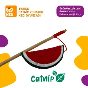 Tigres Venator Catnipli Karpuz Şeklinde Kedi Oltası