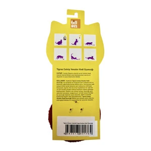 Tigres Venator Catnipli Kırmızı Bonibon Kedi Oyuncağı - 3