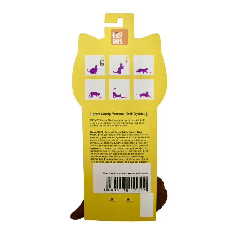 Tigres Venator Catnipli Kirpi Şeklinde Kedi Oyuncağı - 3