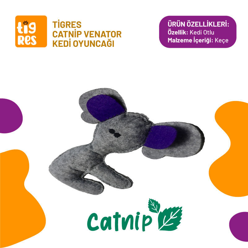 Tigres Venator Catnipli Koala Şeklinde Kedi Oyuncağı - 1