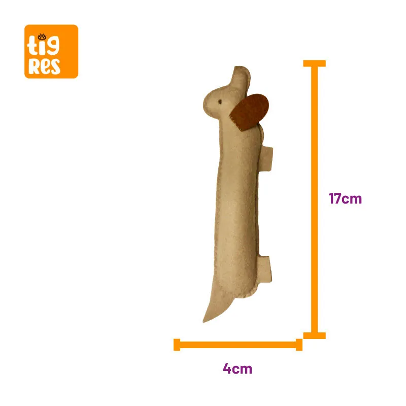 Tigres Venator Catnipli Köpek Şeklinde Kedi Oyuncağı - 4