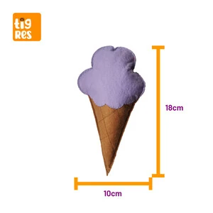 Tigres Venator Catnipli Lila Dondurma Şeklinde Kedi Oyuncağı - 4