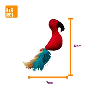 Tigres Venator Catnipli Papağan Şeklinde Kedi Tüylü Oyuncağı - 3