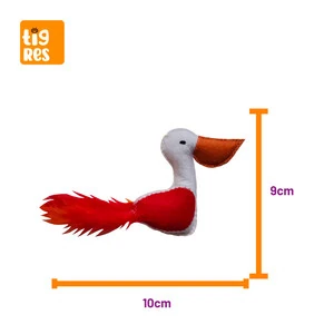 Tigres Venator Catnipli Pelikan Şeklinde Kedi Tüylü Oyuncağı - 4