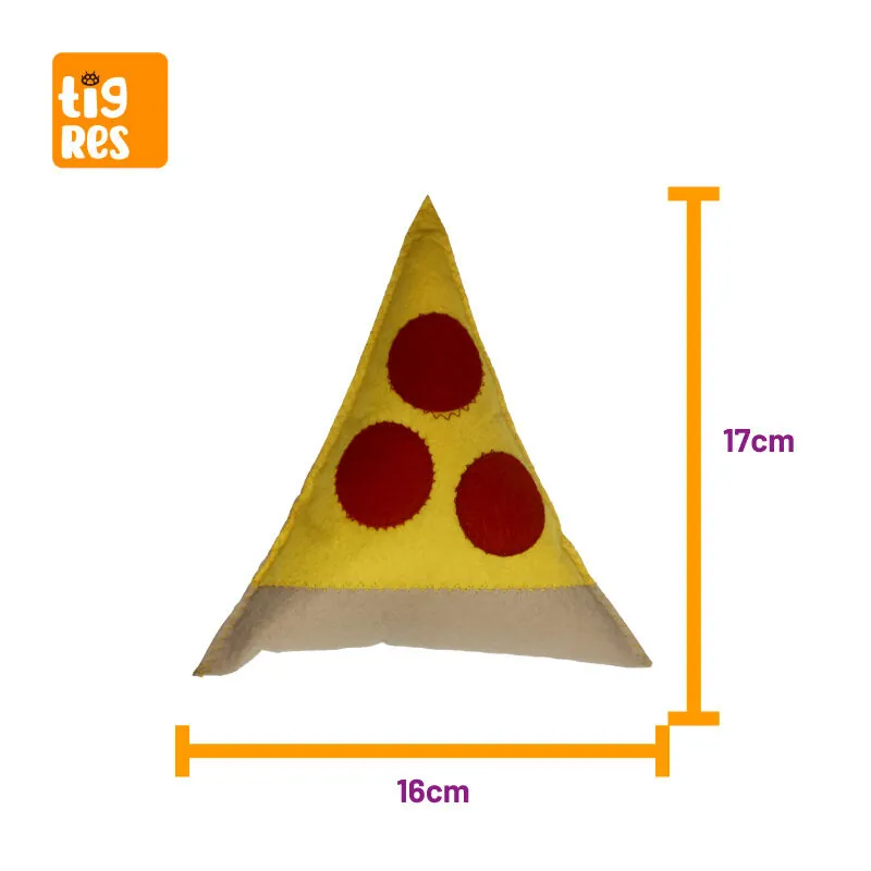 Tigres Venator Catnipli Pizza Şeklinde Kedi Oyuncağı - 4