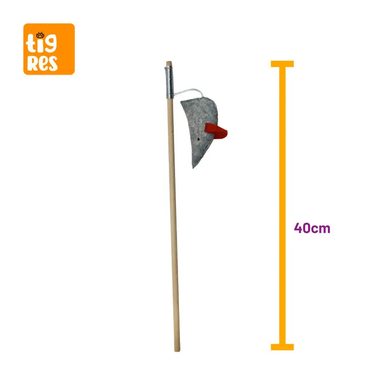 Tigres Venator Catnipli Renkli Kulak Fare Şeklinde Kedi Oltası - 2