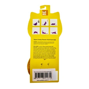 Tigres Venator Catnipli Sarı Bonibon Kedi Oyuncağı - 3