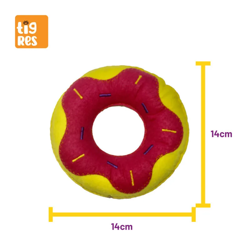 Tigres Venator Catnipli Sarı Donut Şeklinde Kedi Oyuncağı - 4