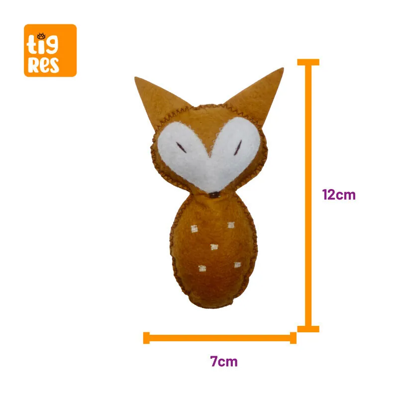 Tigres Venator Catnipli Tilki Şeklinde Kedi Oyuncağı - 4