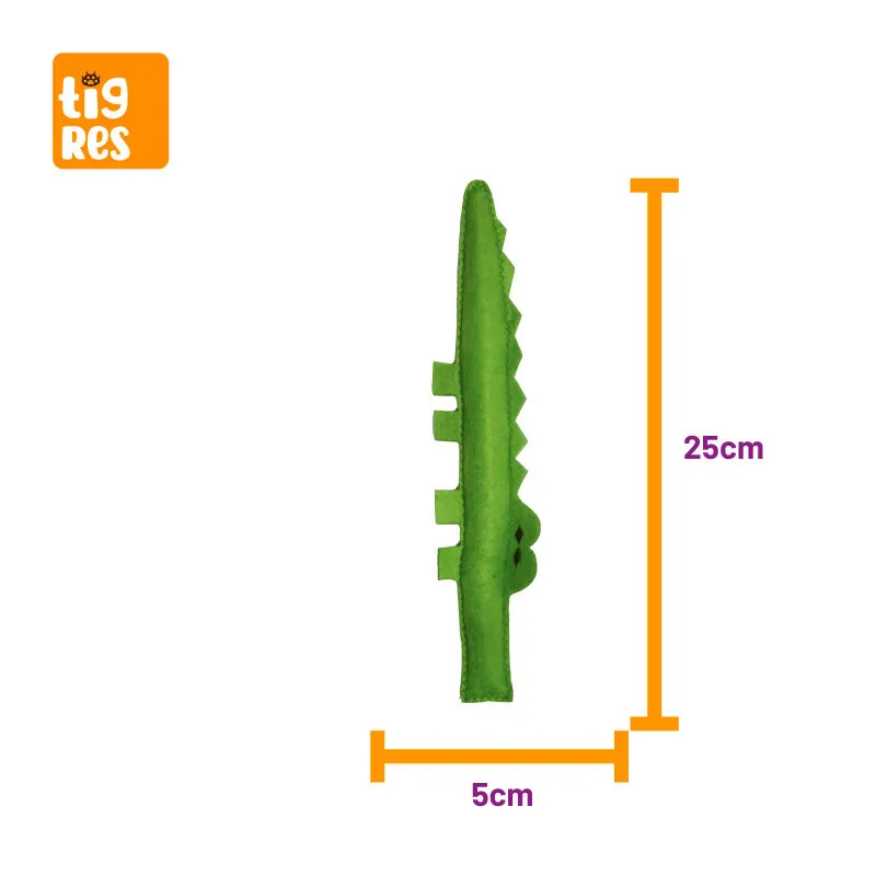 Tigres Venator Catnipli Timsah Şeklinde Kedi Oyuncağı - 4