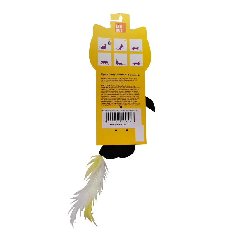 Tigres Venator Catnipli Tukan Şeklinde Tüylü Kedi Oyuncağı - 3