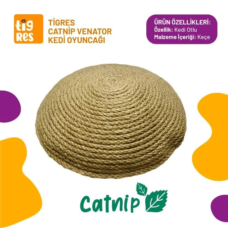 Tigres Venator Catnipli Ufo Şeklinde Kedi Oyuncağı - 1