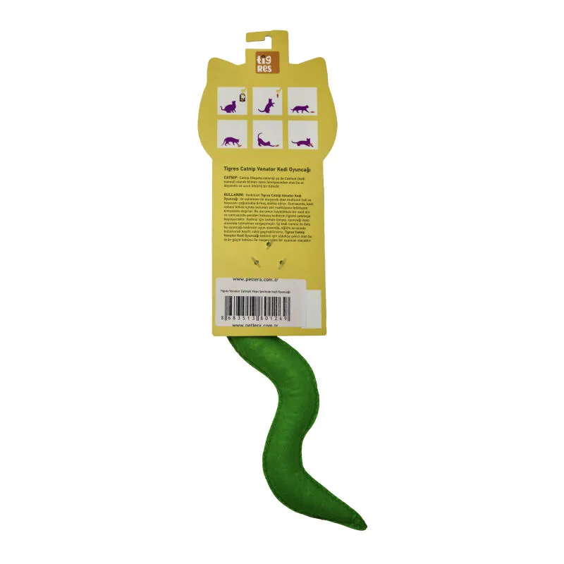 Tigres Venator Catnipli Yılan Şeklinde Kedi Oyuncağı - 3