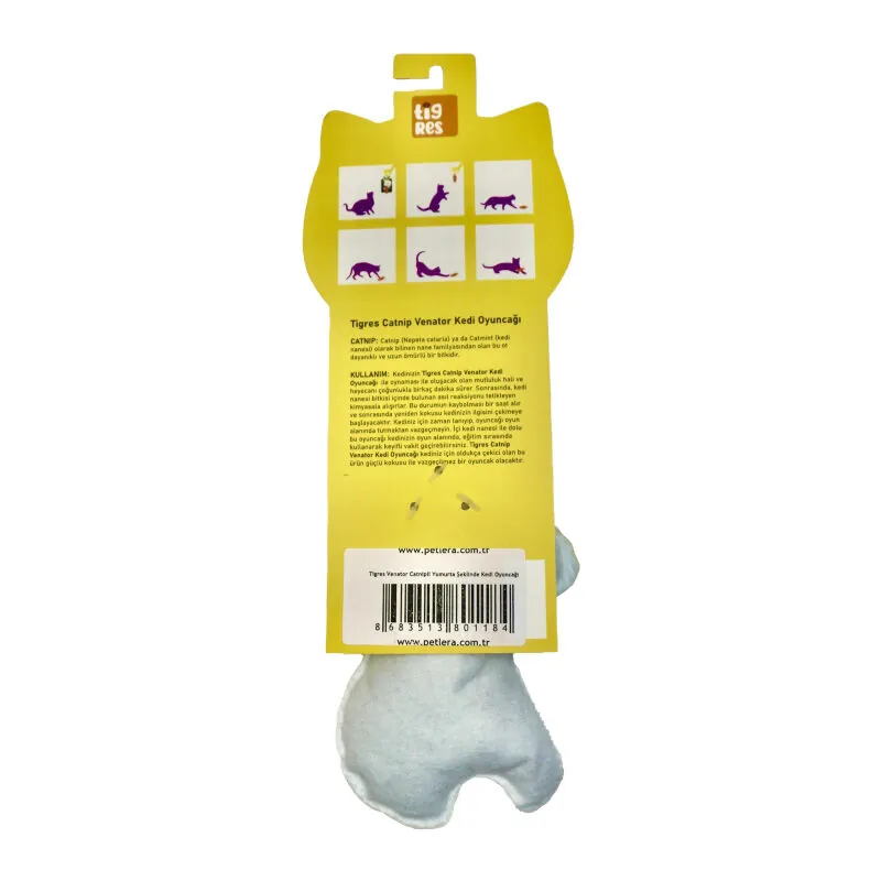 Tigres Venator Catnipli Yumurta Şeklinde Kedi Oyuncağı - 3