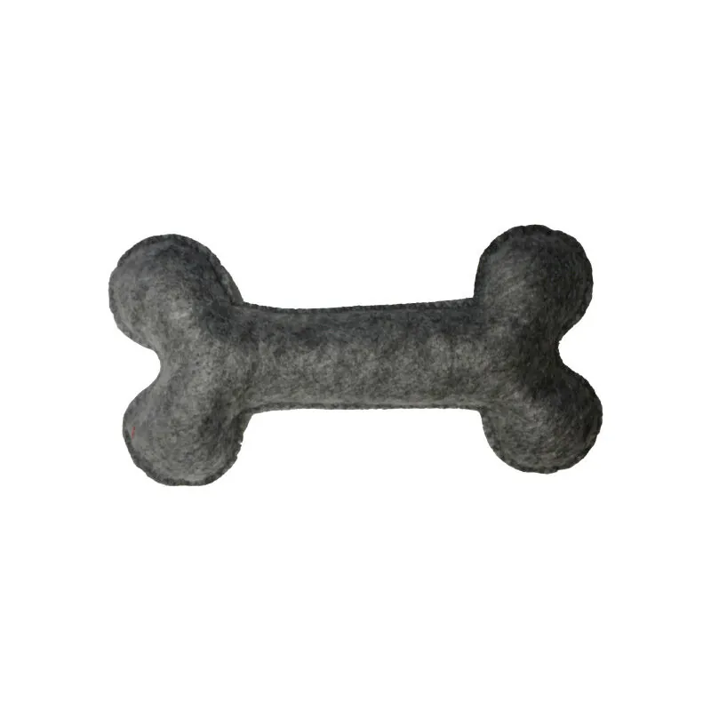 Tigres Venator Kemik Şeklinde Gri Mini Köpek Oyuncağı - 2