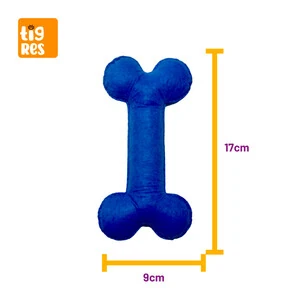 Tigres Venator Kemik Şeklinde Mavi Mini Köpek Oyuncağı - 3