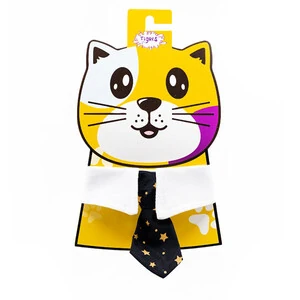 Tigres Worky Yakalı Kravat Şeklinde Kedi Tasması Yıldız