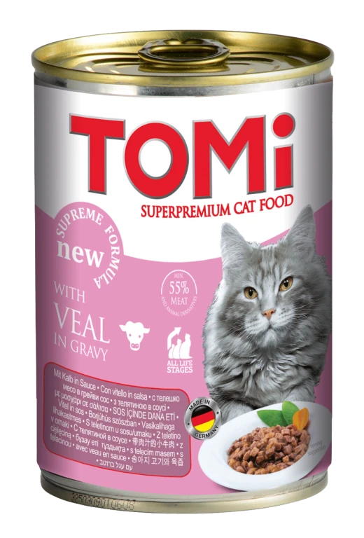 Tomi Dana Etli Yetişkin Kedi Yaş Maması 400 Gr - 1