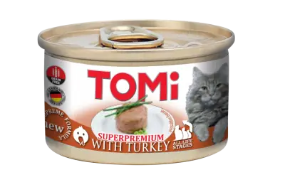 Tomi Hindili Kedi Yaş Maması 85 GR - 1