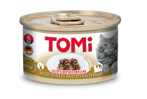 Tomi Kedi Hindili Ispanaklı Yaş Mama 85g - 1