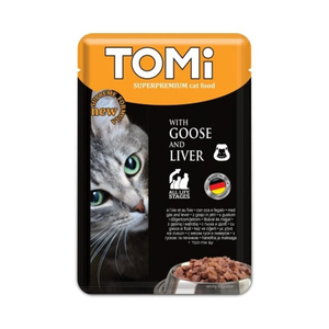 Tomi Kedi Kaz ve Ciğerli Kedi Yaş Maması 100 gr