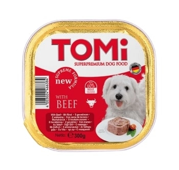Tomi Köpek Dana Etli Pate Alüminyum Yaş Mama 300gr (pate) - 1