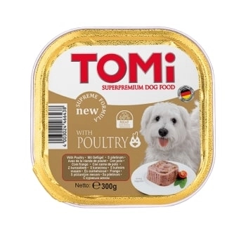 Tomi Köpek Kümes Hayvanlı Pate Alüminyum Yaş Mama 300gr (pate) - 1
