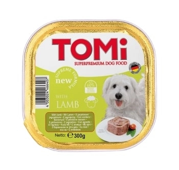 Tomi Köpek Kuzu Etli Pate Alüminyum Yaş Mama 300gr (pate) - 1