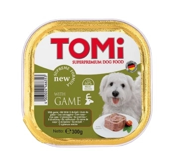 Tomi Köpek Yaban Hayvanlı Pate Alüminyum Yaş Mama 300gr (pate) - 1