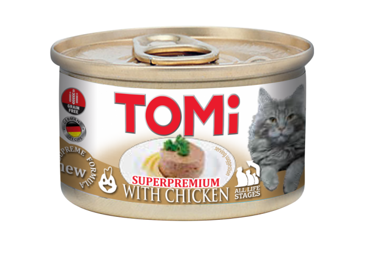 Tomi Tavuklu Yetişkin Kedi Yaş Maması 85 Gr