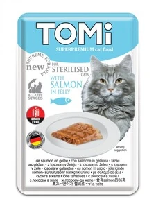 Tomi Pouch Somonlu Kısırlaştırılmış Yetişkin Kedi Yaş Maması 85 Gr