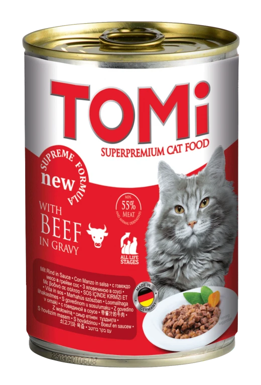 Tomi Sığır Etli Yetişkin Kedi Konservesi 400 Gr - 1